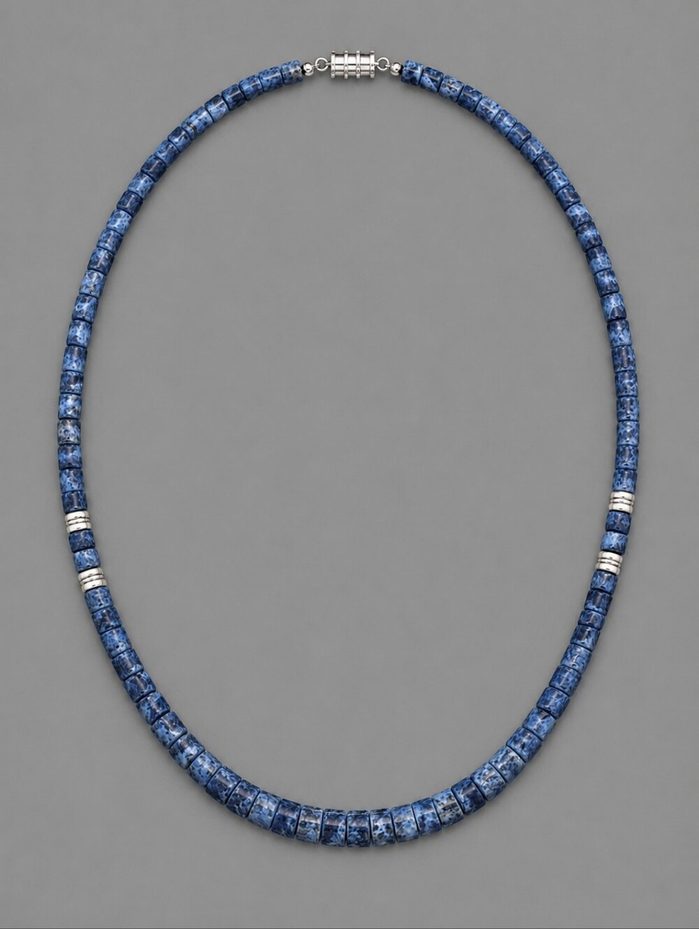 VTG Native American 1970s Blue Coral Graduated Heishi Beaded Collar Necklace